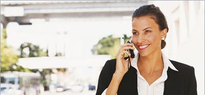 Photo of executive on phone