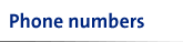 Phone Numbers